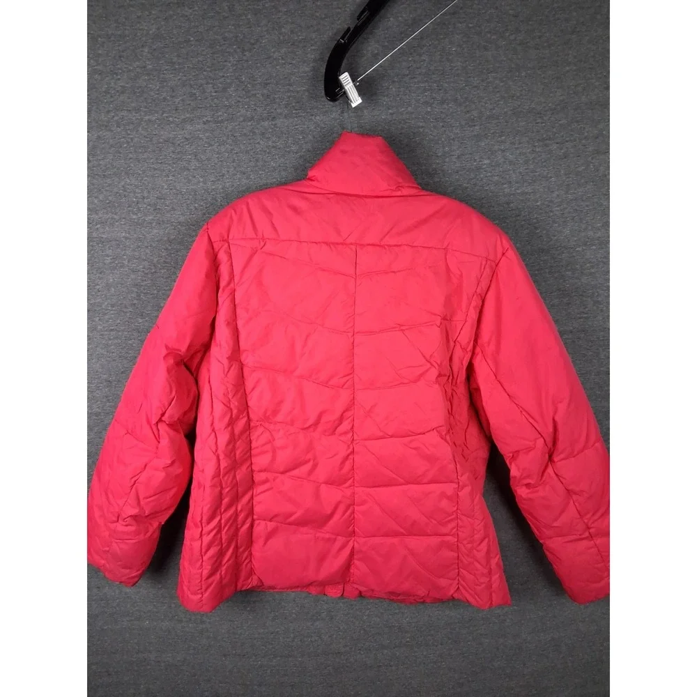 Lands End Womens Jacket‎  XL Pink Goose Down Puffer Vest Vintage Outdoor Gorp